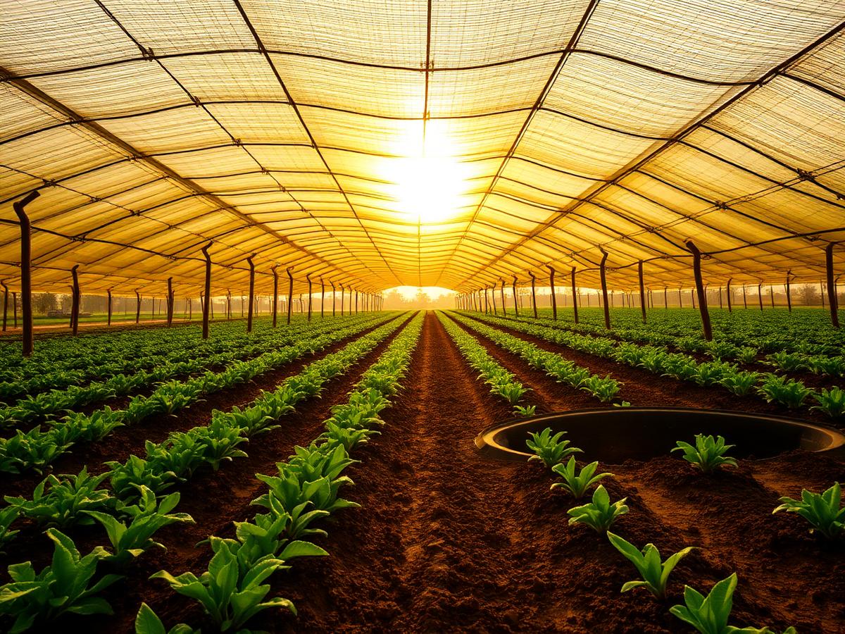Agricultural shade net house