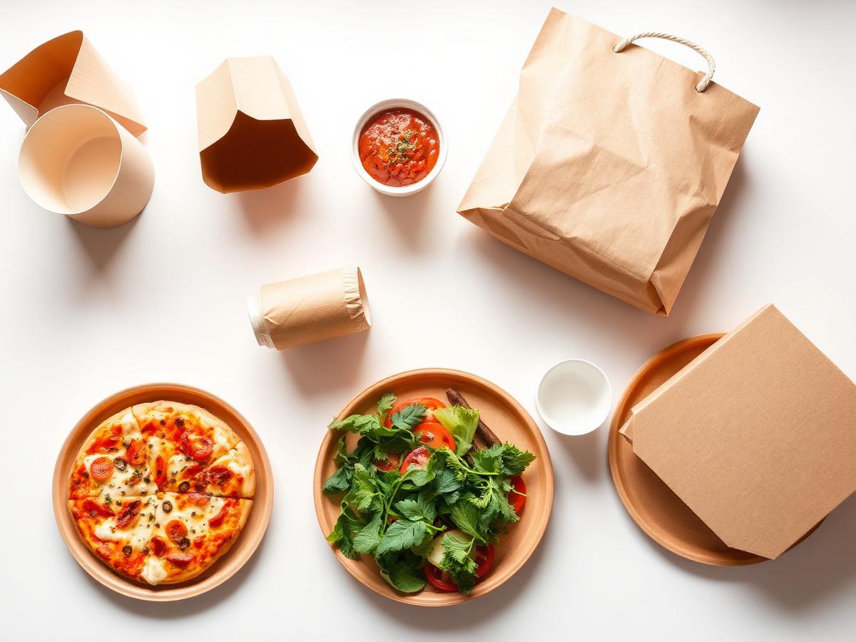 Paper and bagasse food packaging range