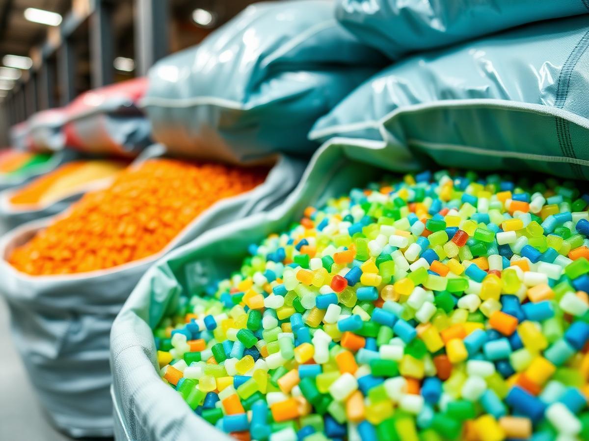 Polymer granules in bulk sacks